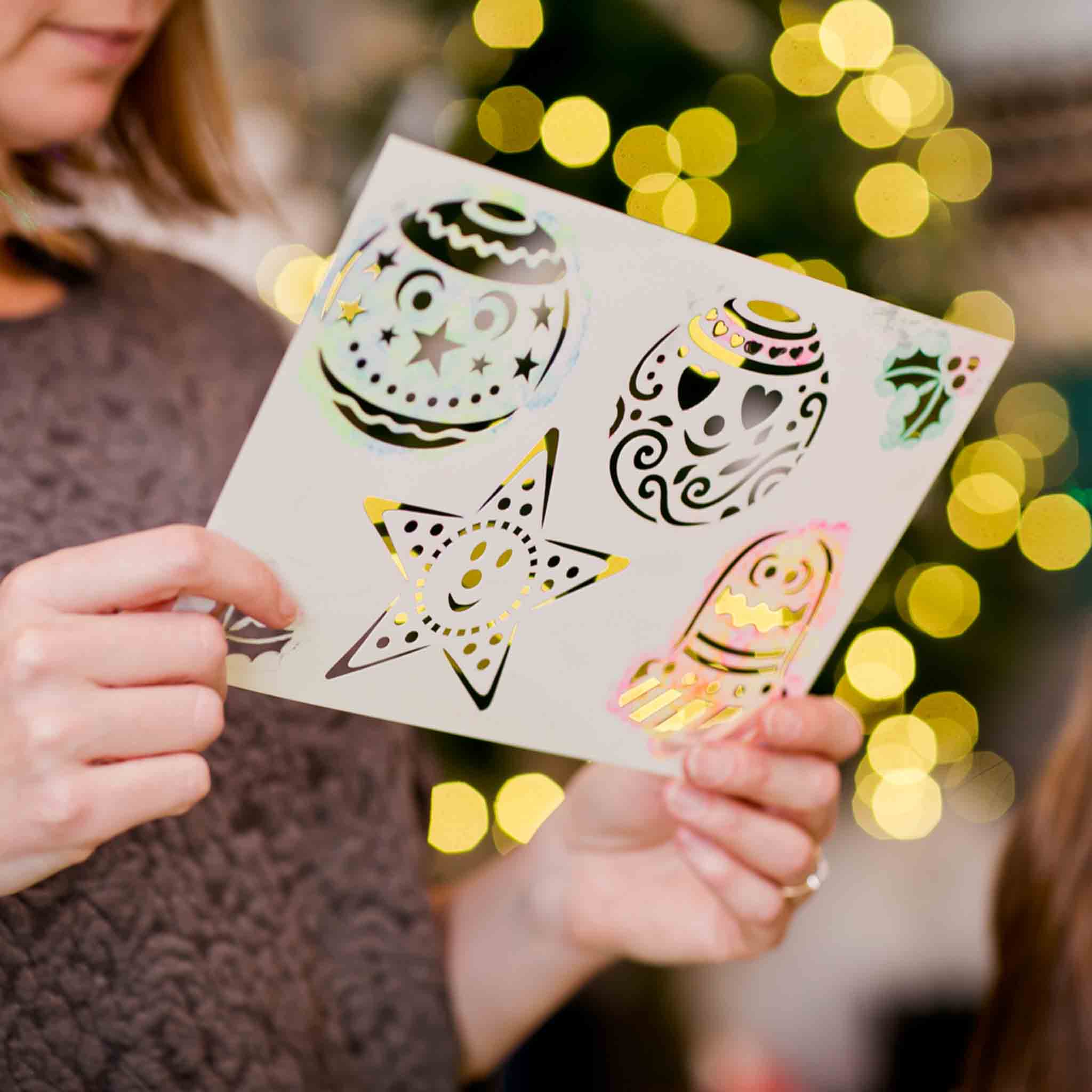 Christmas Bauble Stencil T-Shirt Painting Kit