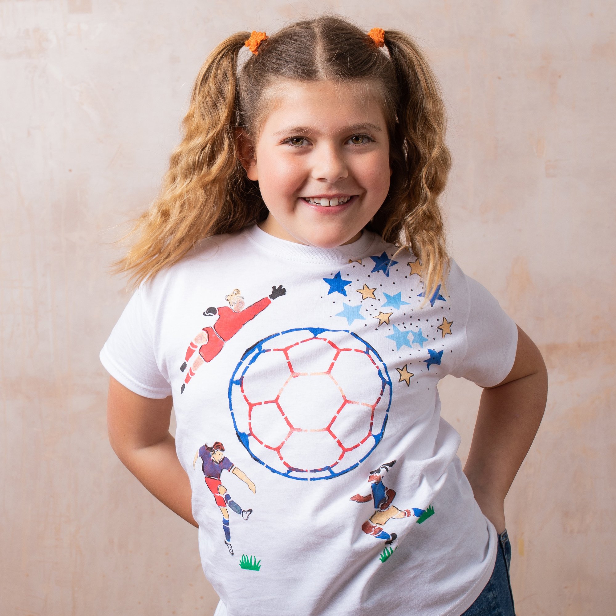Football t-shirt painting stencil.