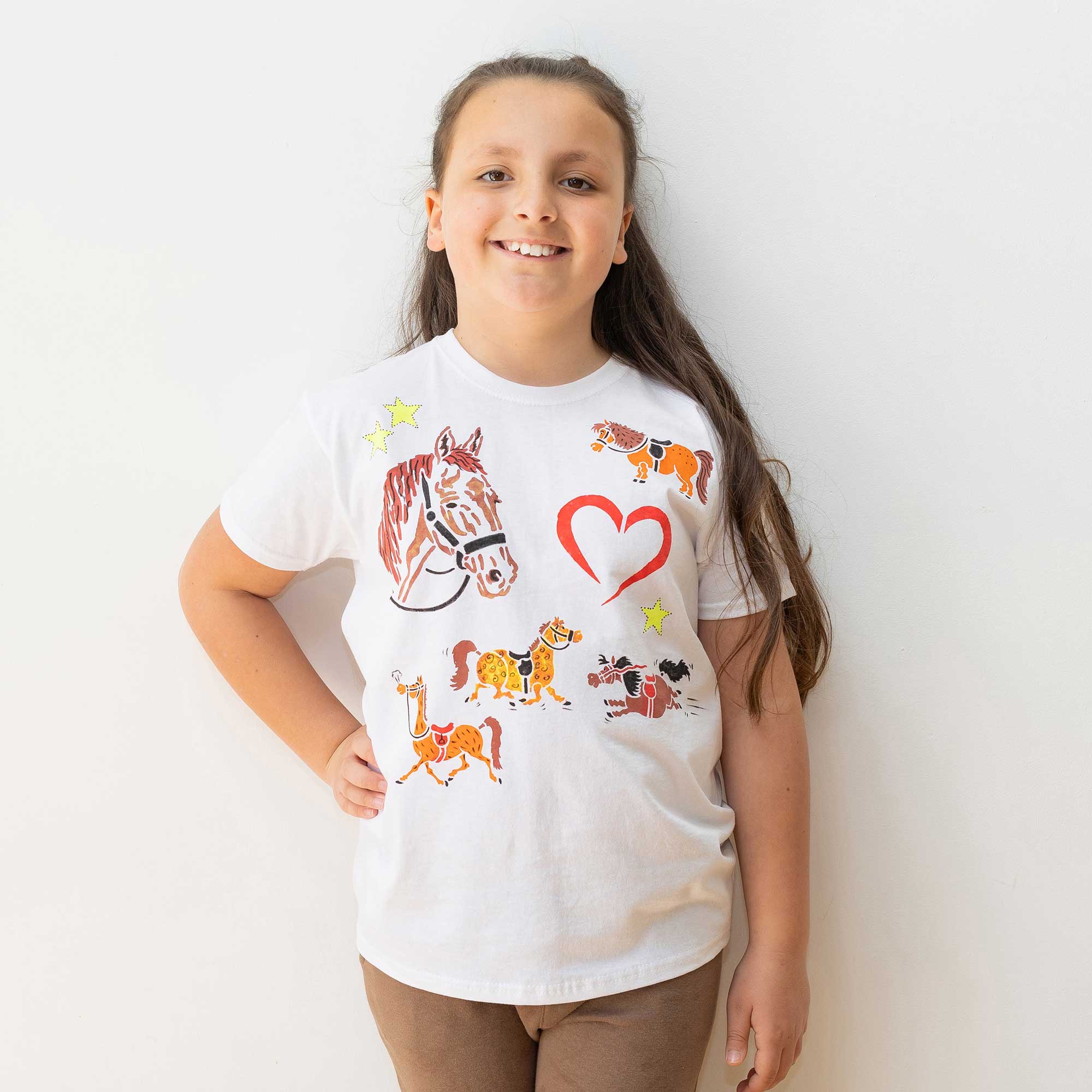 I Love Horses T-shirt Painting Kit - Image 7