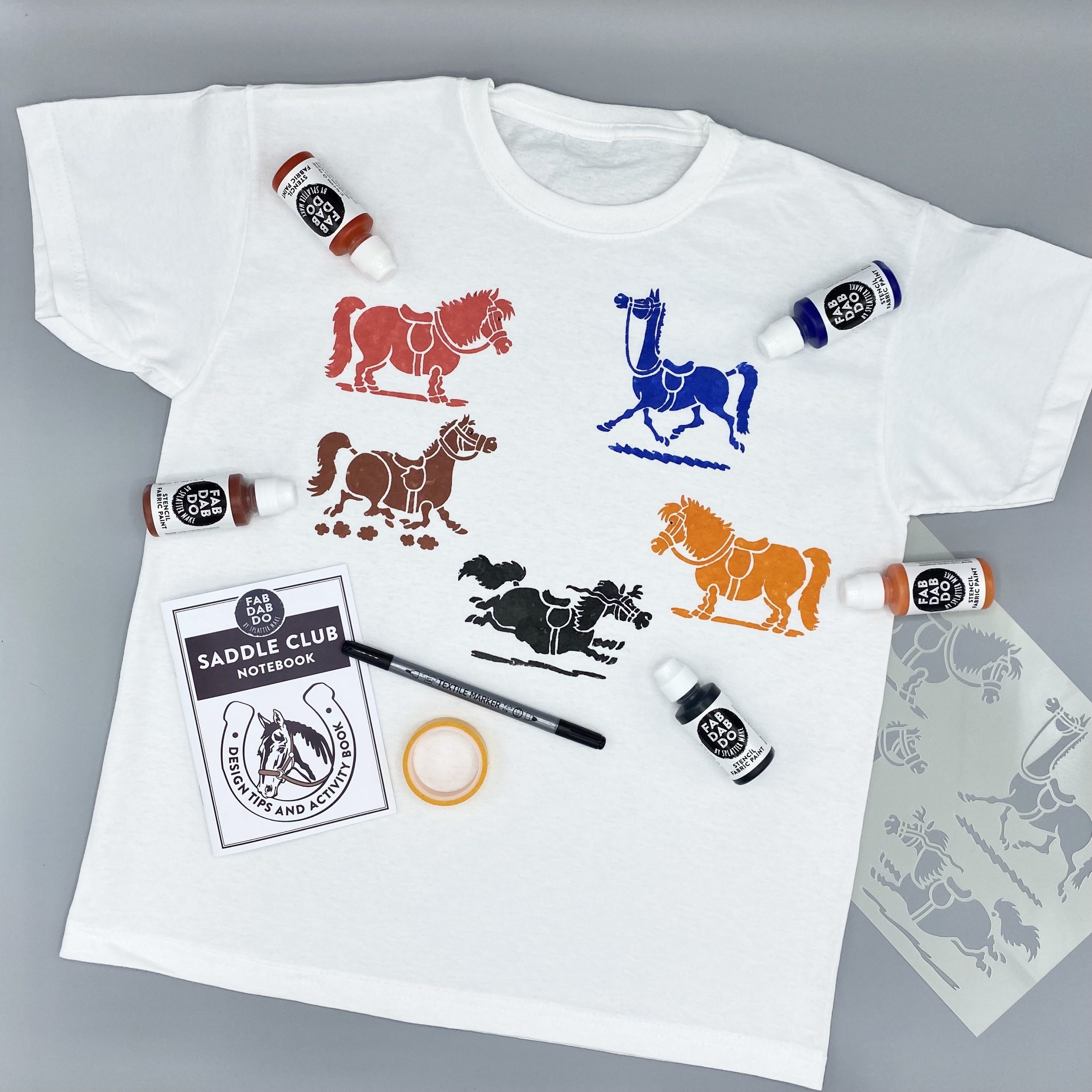 ponies stencil
