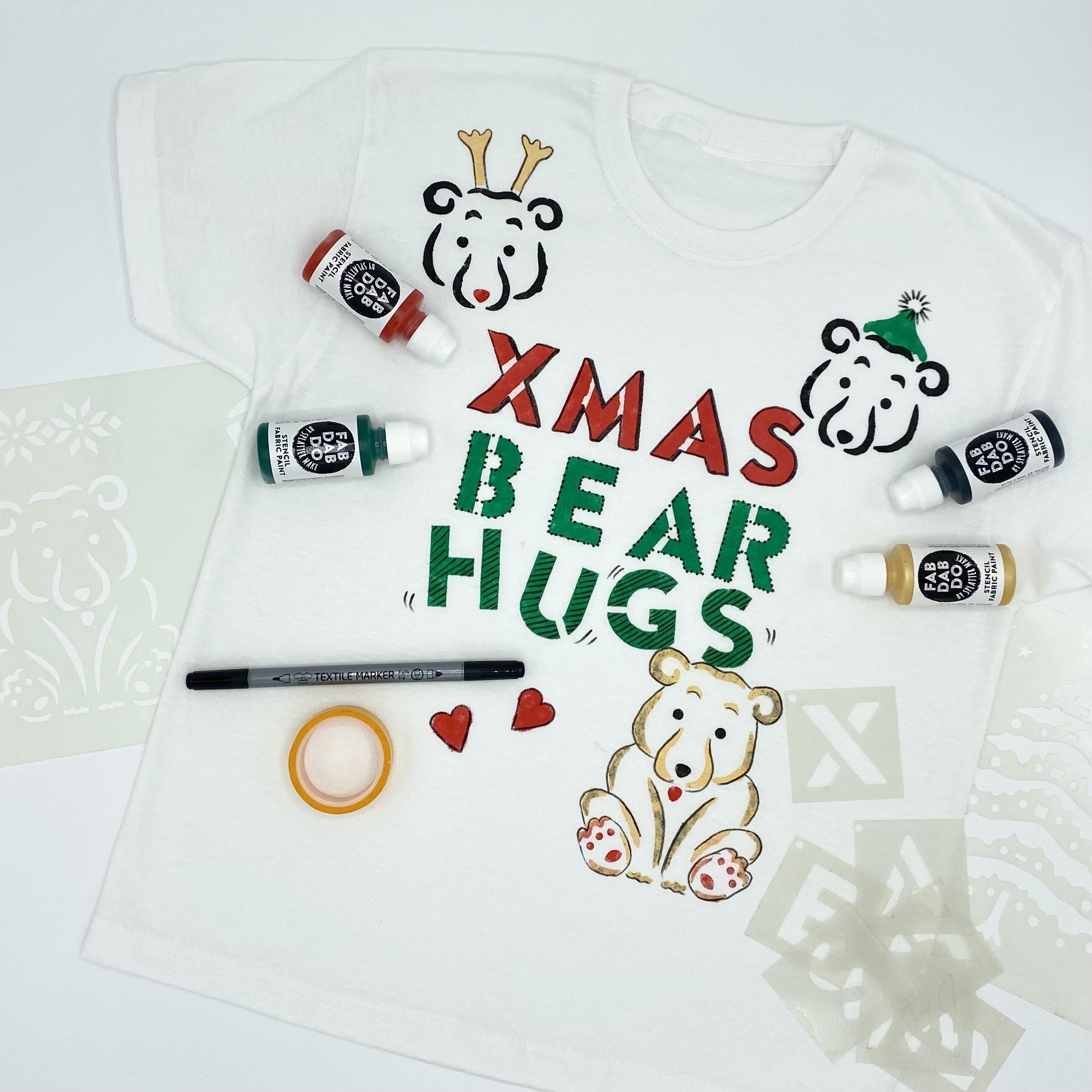Christmas Slogan Flat Lay