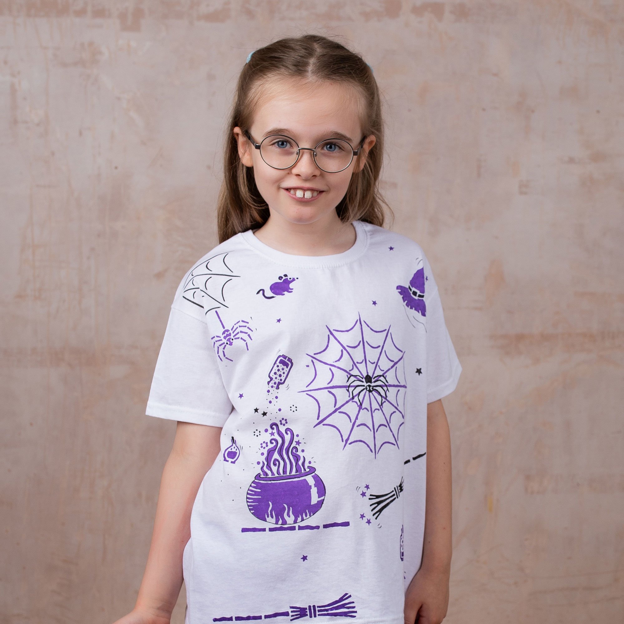 Spells and Potions t-shirt painting stencil.