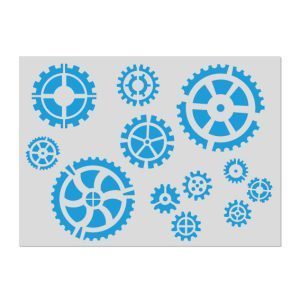 Cogs & Gears Stencil