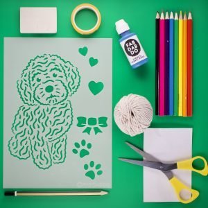 Doodle Dog Stencil