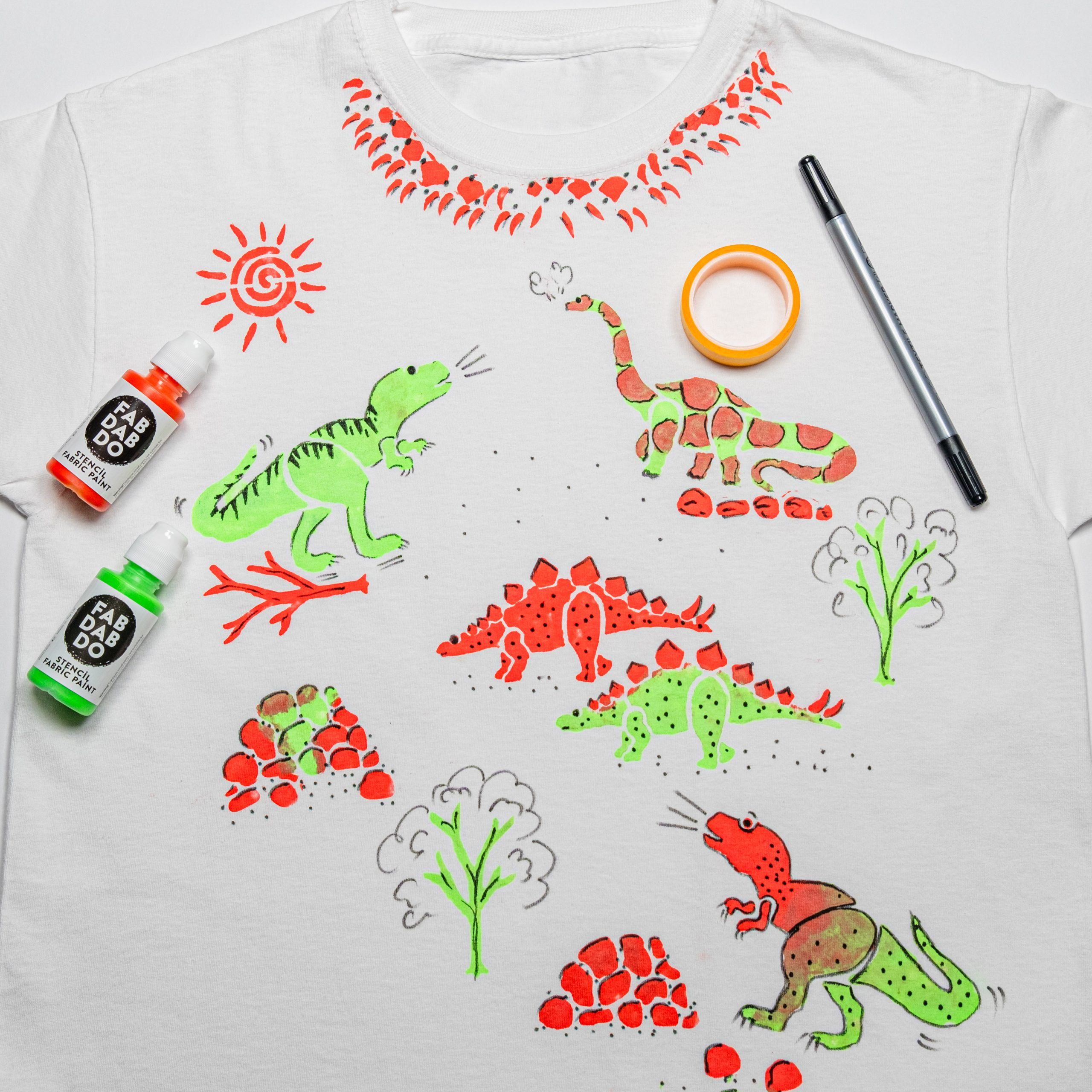 Dinosaur T-shirt Painting Kit - Image 10