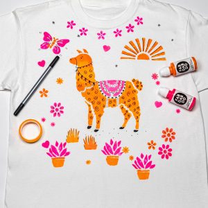 Llama T-shirt Painting Kit