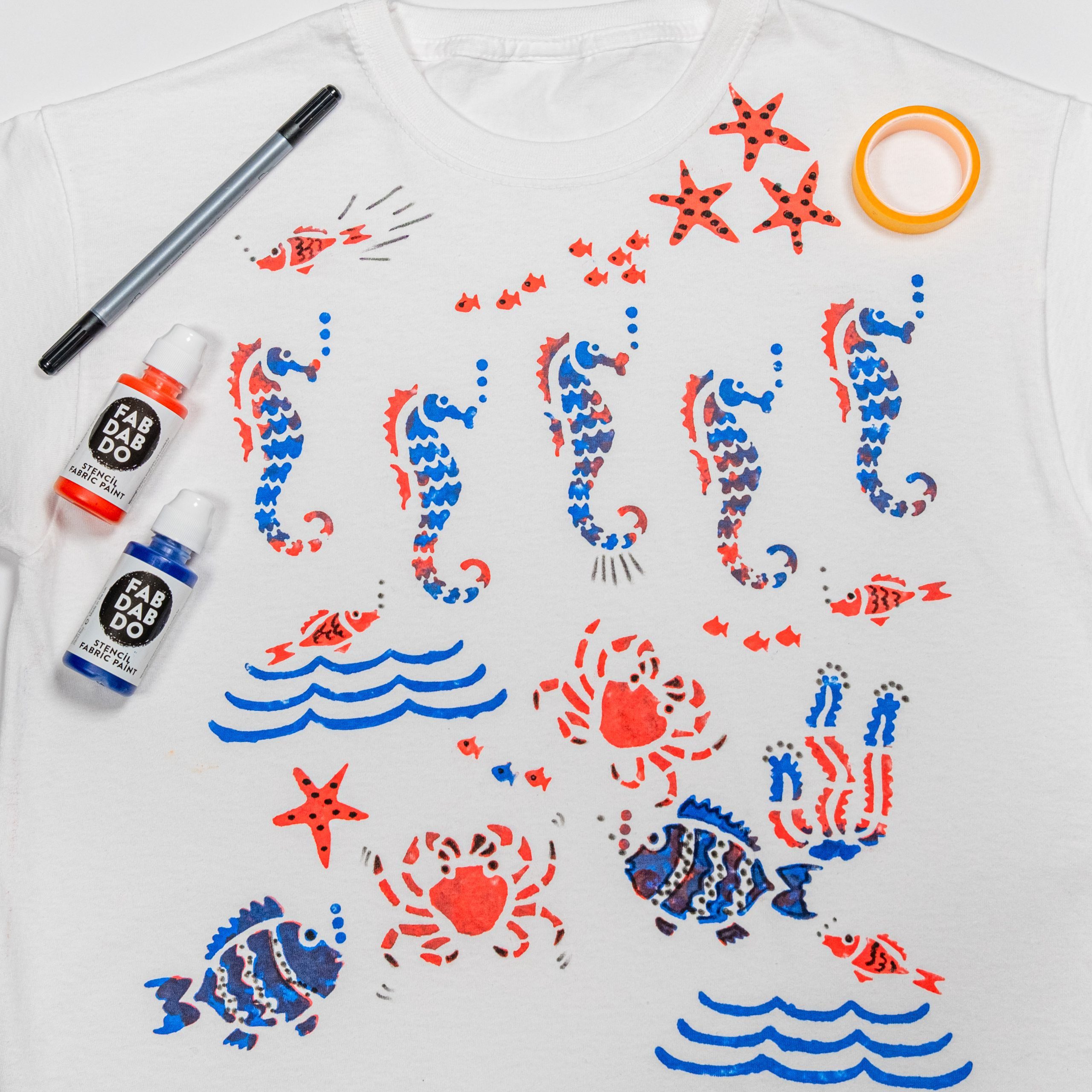 Ocean T-shirt Painting Kit - Image 2