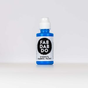 Fluorescent Blue Fabric Paint Dabber