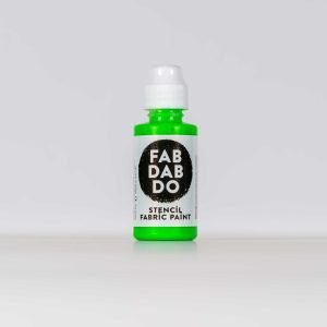 Fluorescent Green Fabric Paint Dabber