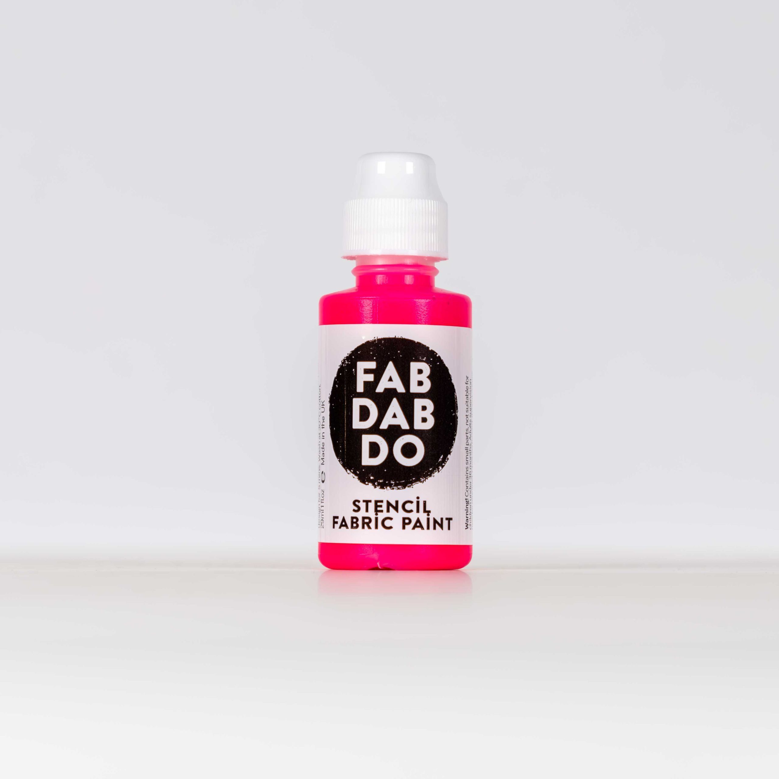 Fluorescent Pink Fabric Paint Dabber