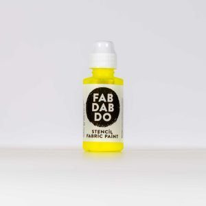 Fluorescent Yellow Fabric Paint Dabber