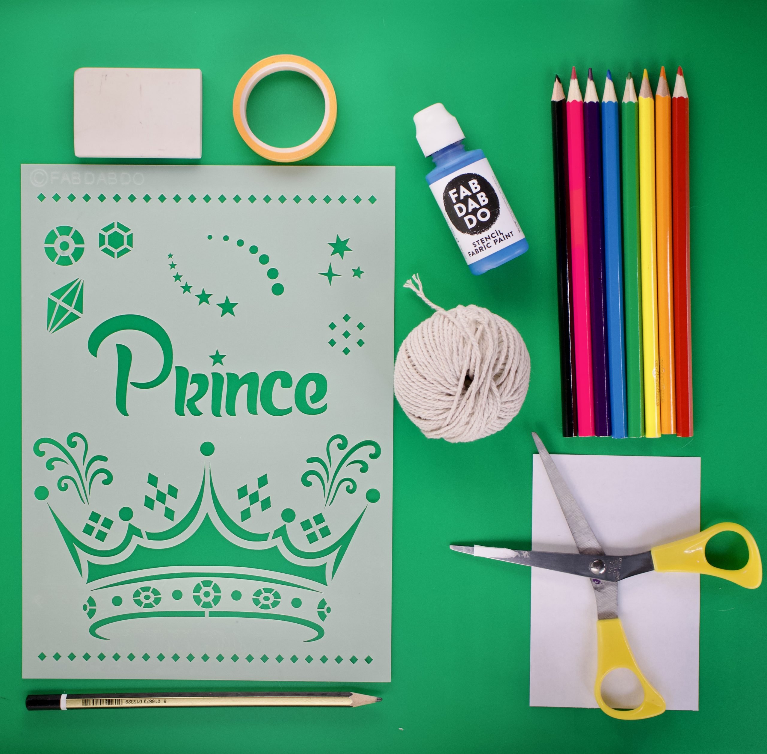 Princess Tiara Stencil - Image 2