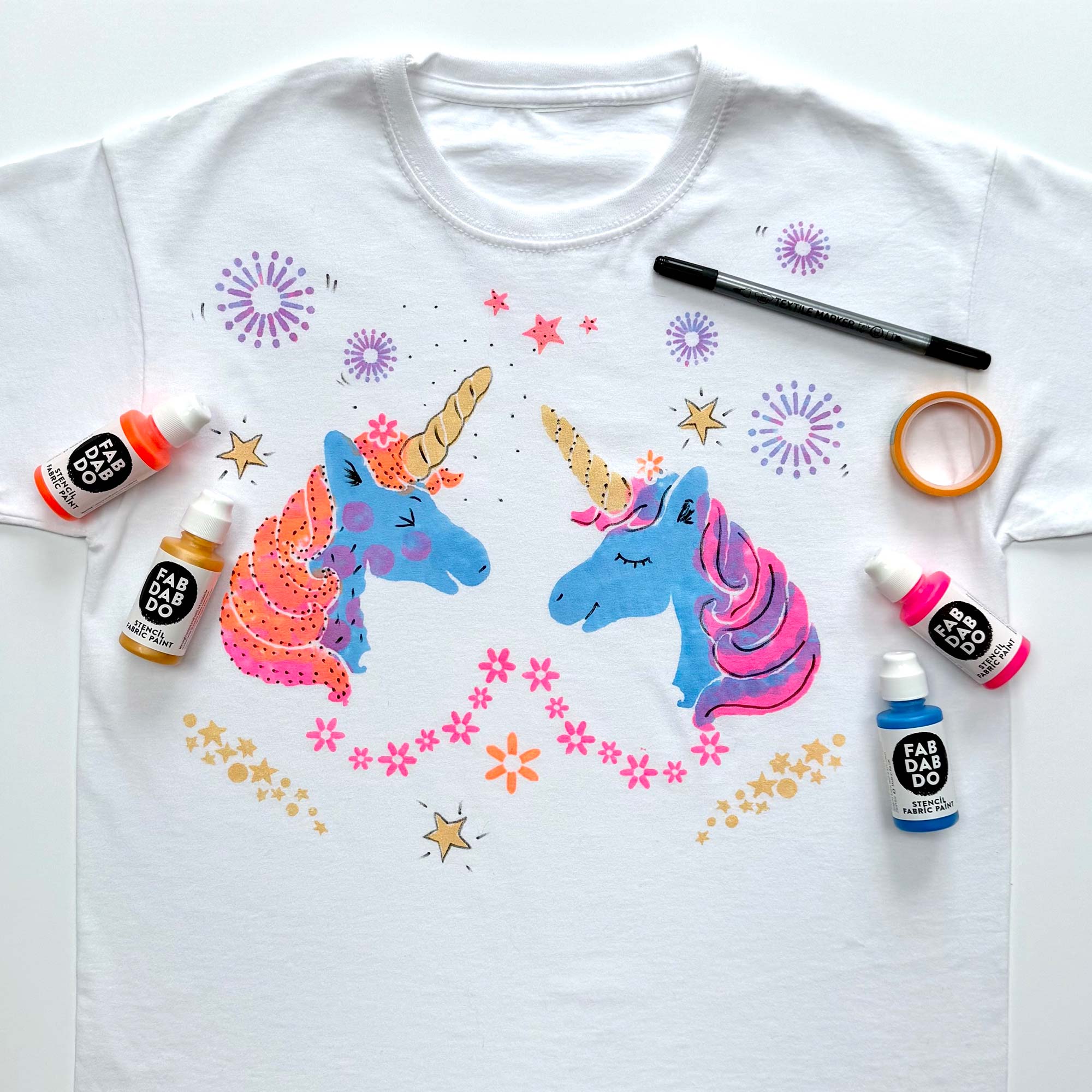 Unicorn Dreams T-shirt Painting Kit - Image 4