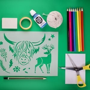 Highland Cow Stencil