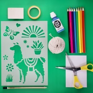 Llama Stencil