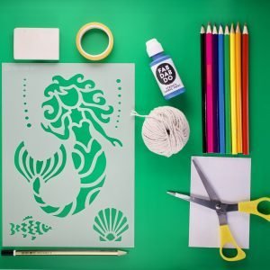 Mermaid Stencil