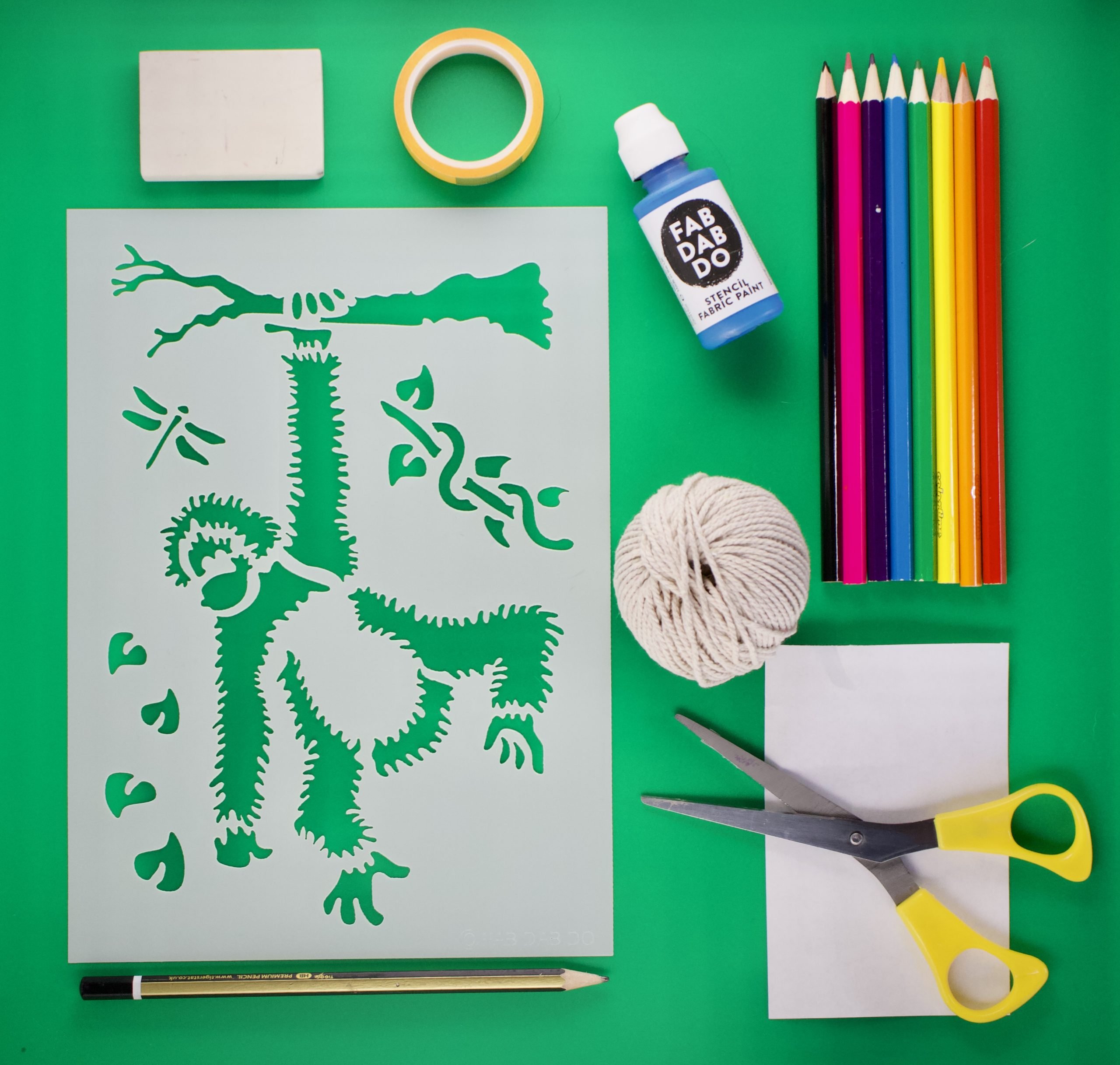 Orangutan Stencil