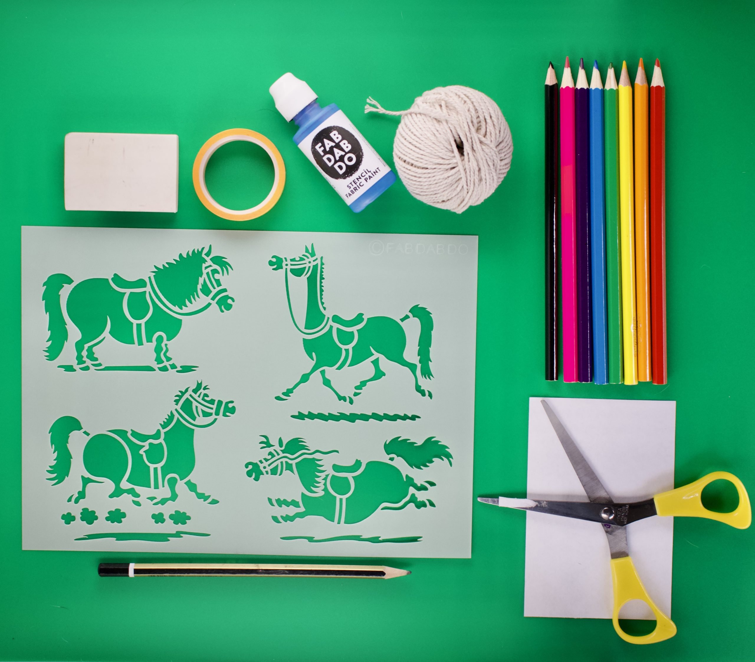 Naughty Ponies Stencil - Image 2