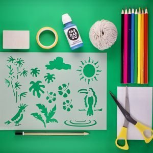 Inside The Rainforest Stencil