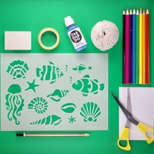 Shell Finder Stencil