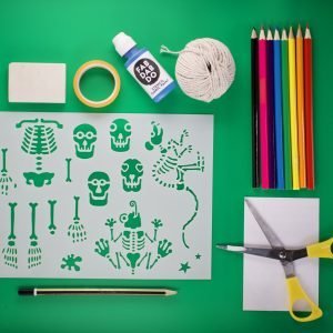 Skeleton Bones Stencil