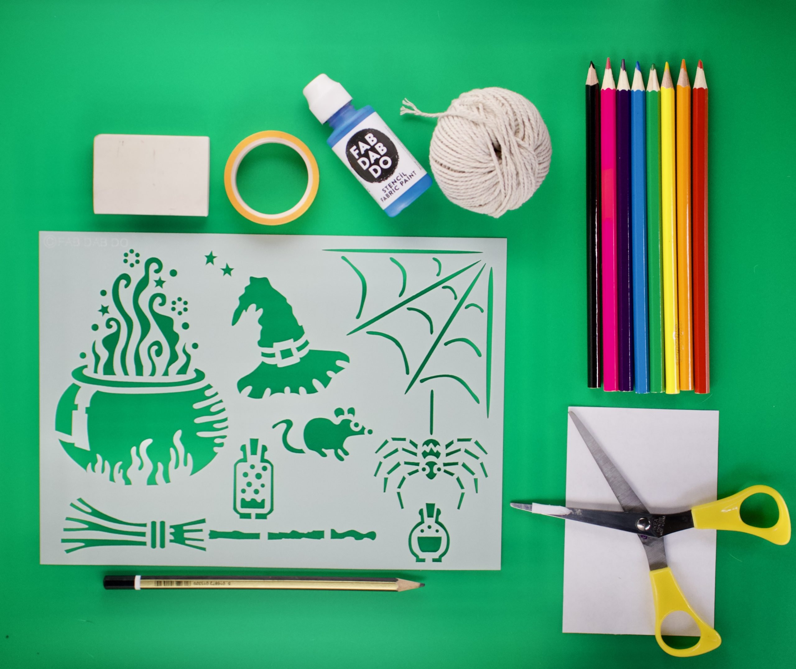 Spells & Potions Stencil
