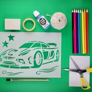 Sports Car Stencil