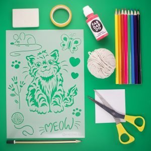 Little Kitten Stencil