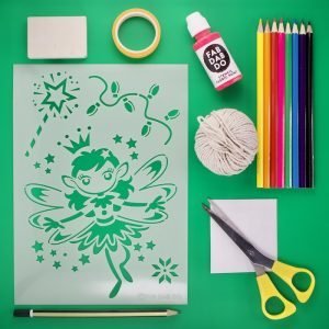 Pixie Fairy Christmas Stencil