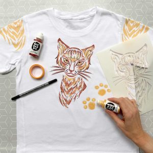 Pussy Cat Face T-shirt Painting Kit
