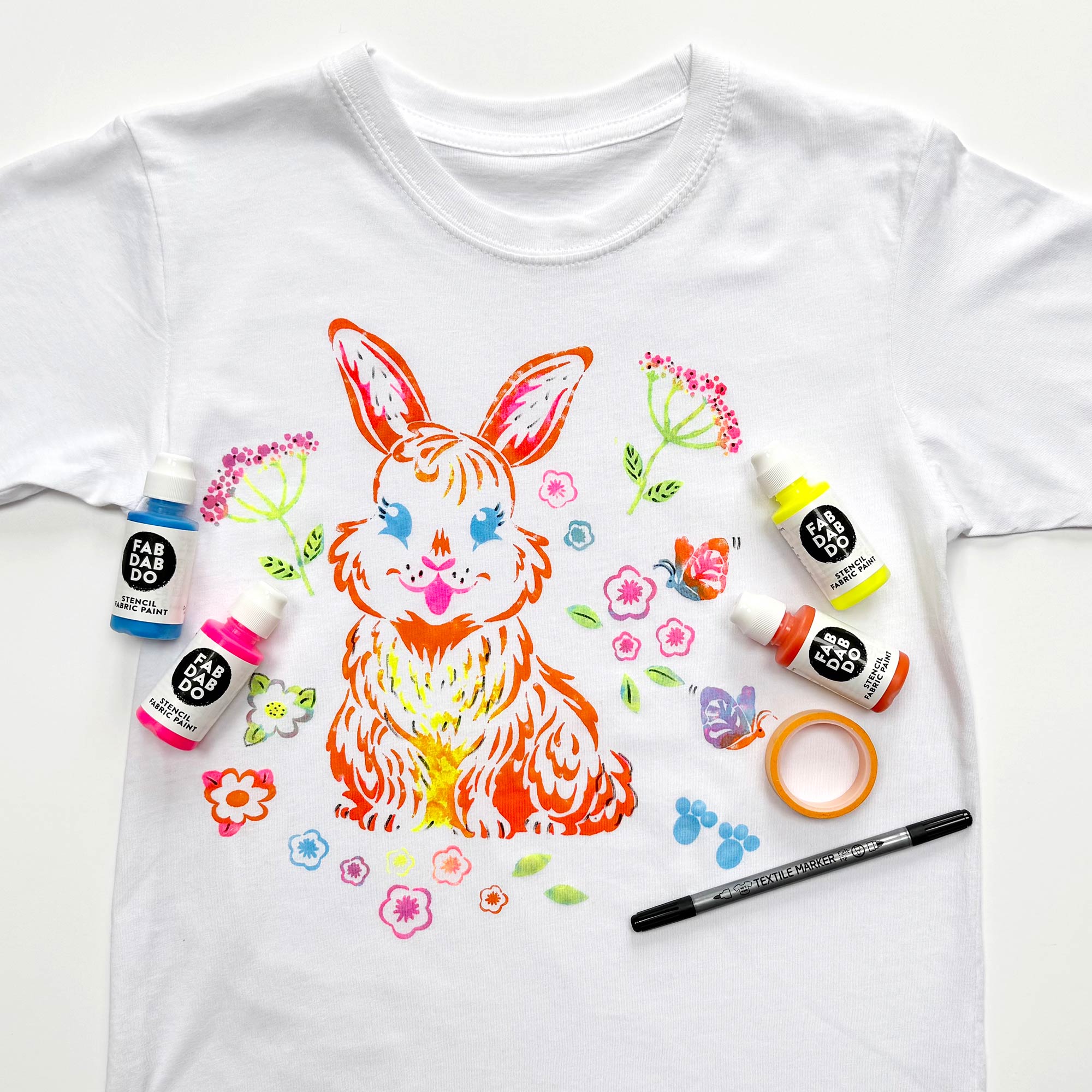 Bunny Rabbit T-Shirt Painting Kit - Image 2
