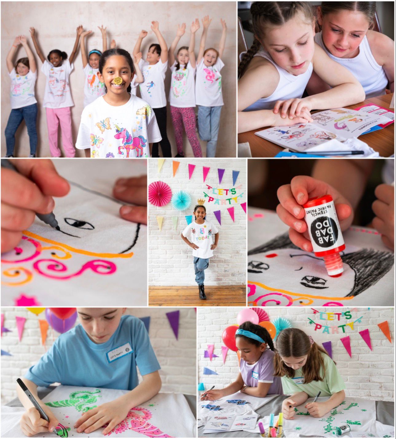 Wild Animals T-shirt Party Painting Kit - Image 2