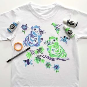 Wild Animals T-shirt Party Painting Kit