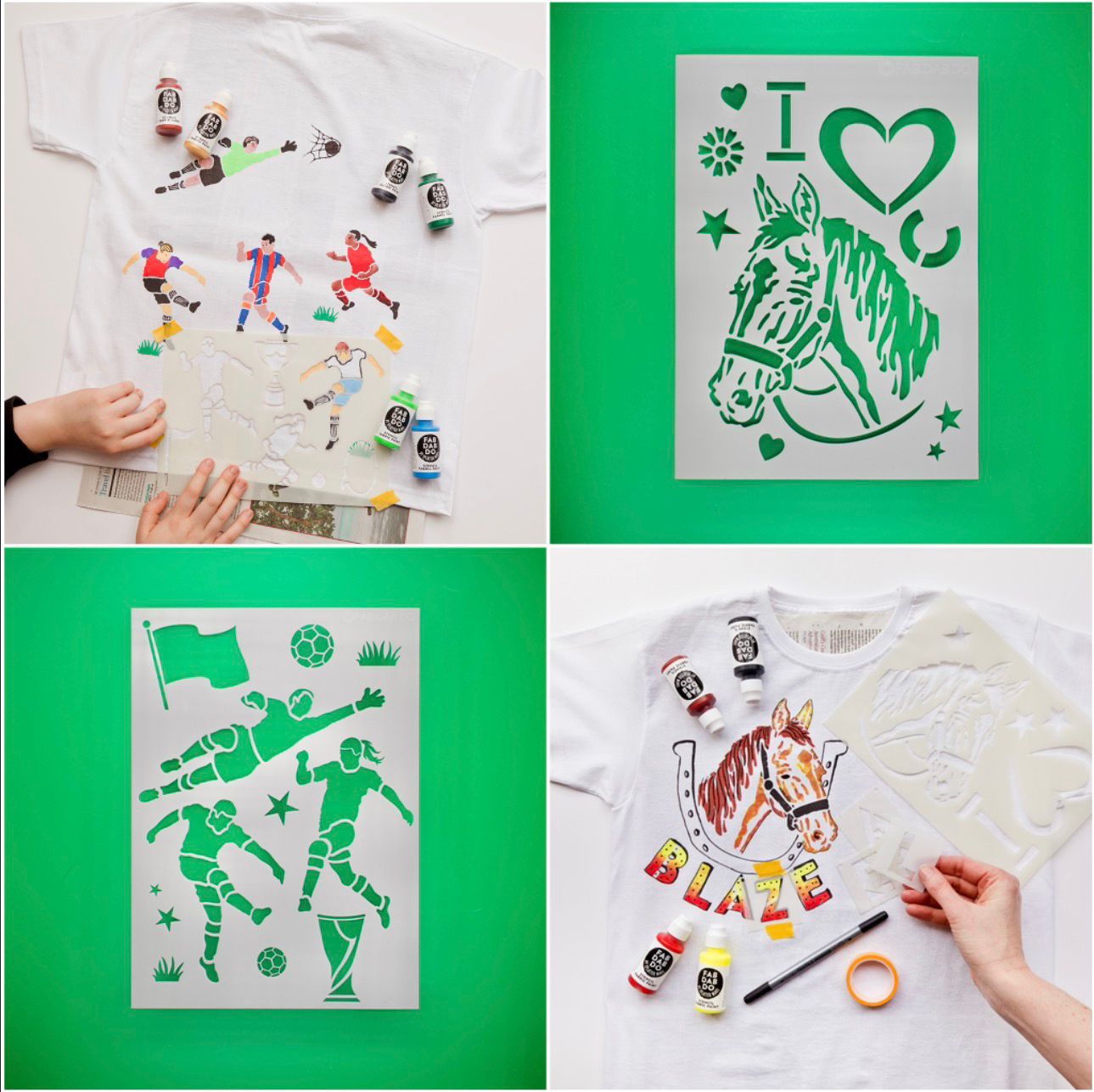 Customer Favourite Stencils T-shirt Painting Party Box - Image 7