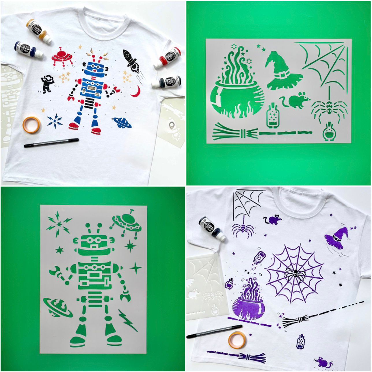 Customer Favourite Stencils T-shirt Painting Party Box - Image 11