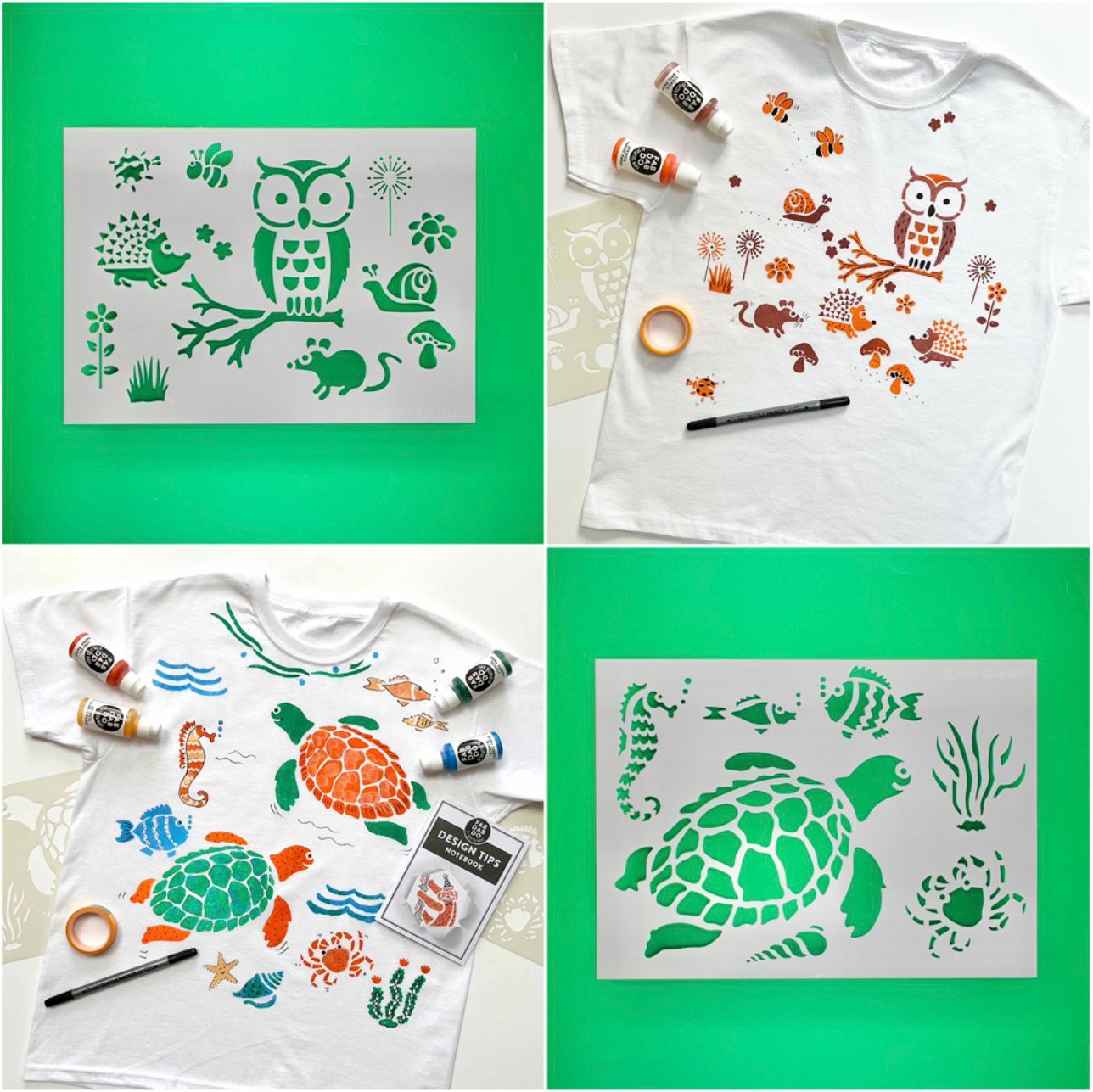 Customer Favourite Stencils T-shirt Painting Party Box - Image 8
