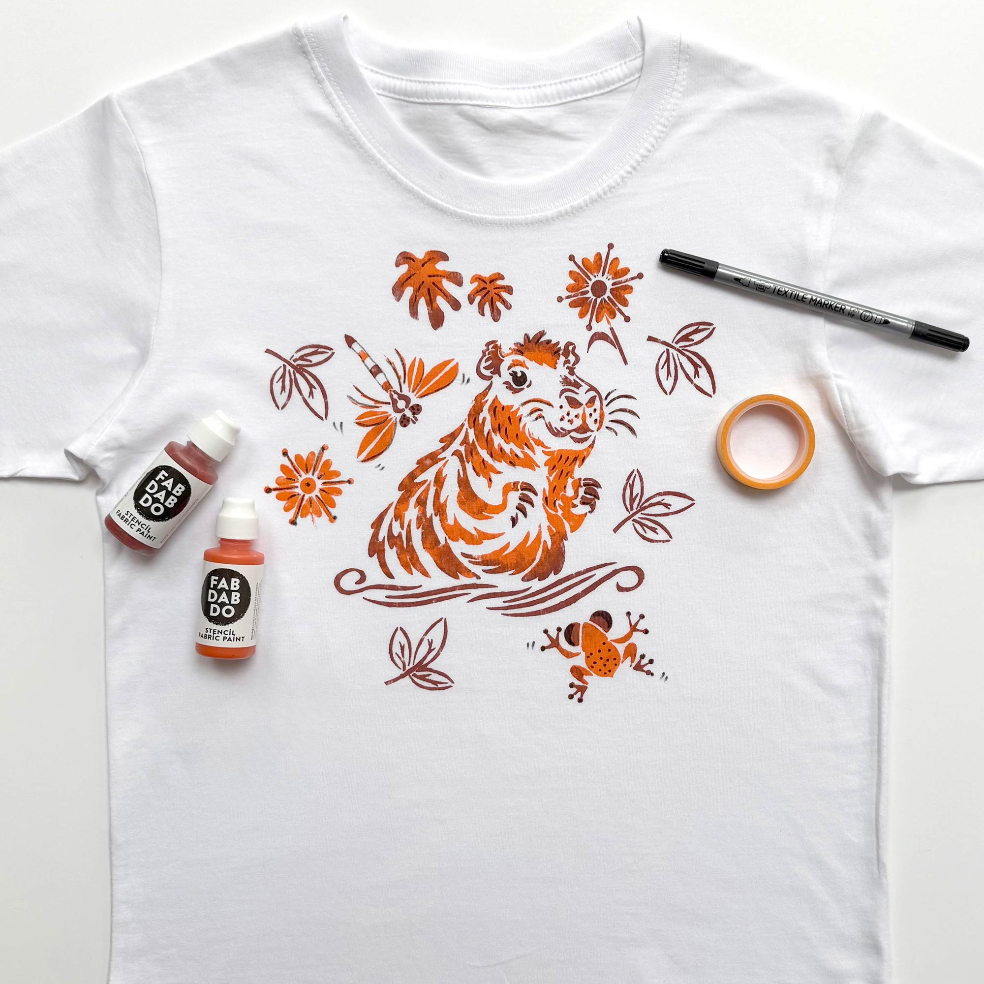 Capybara T-shirt Painting Kit