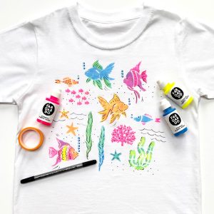 Tropical Fish T-Shirt Painting Kit – Kids Craft & DIY Art Set