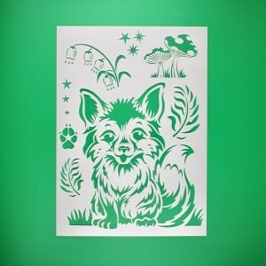 Fox Cub Stencil
